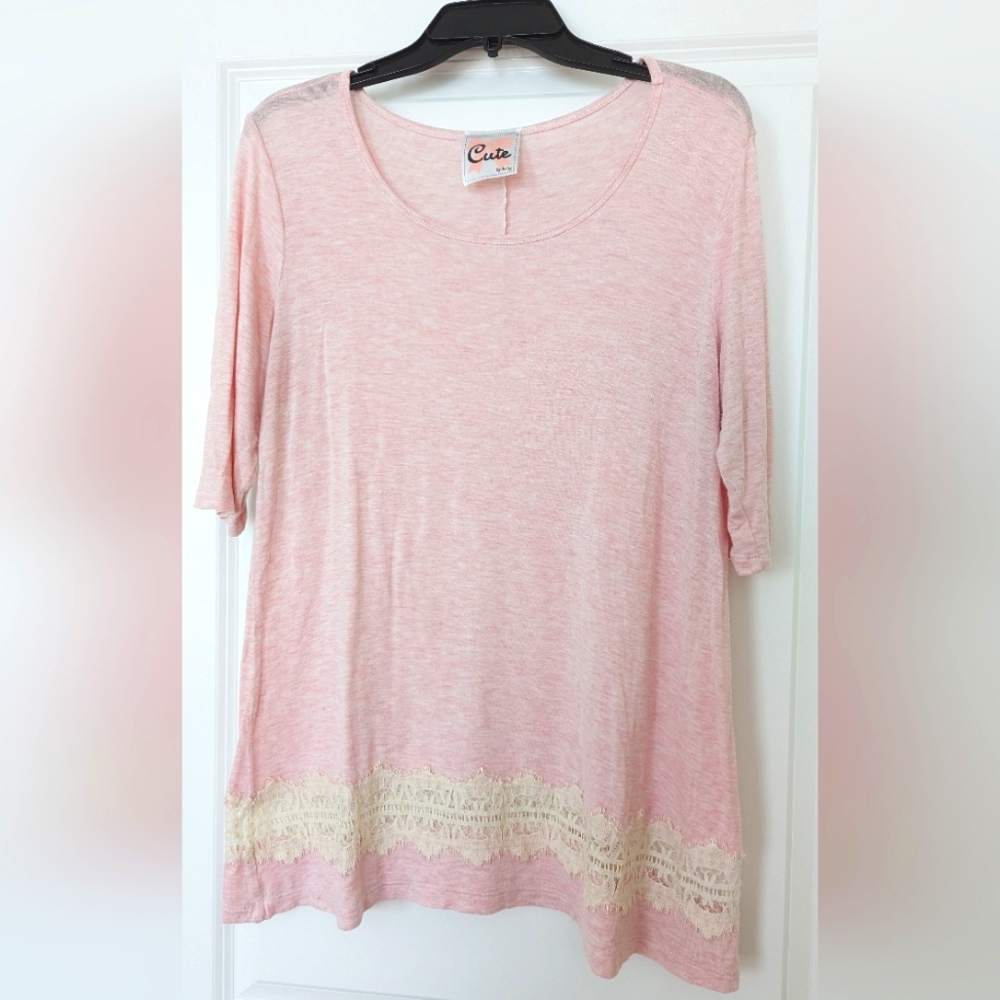 Daisy Shoppe Lace Accented Tunic